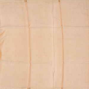 Peach Blended Tussar Tissue Saree With Silver Zari Border-Peach
