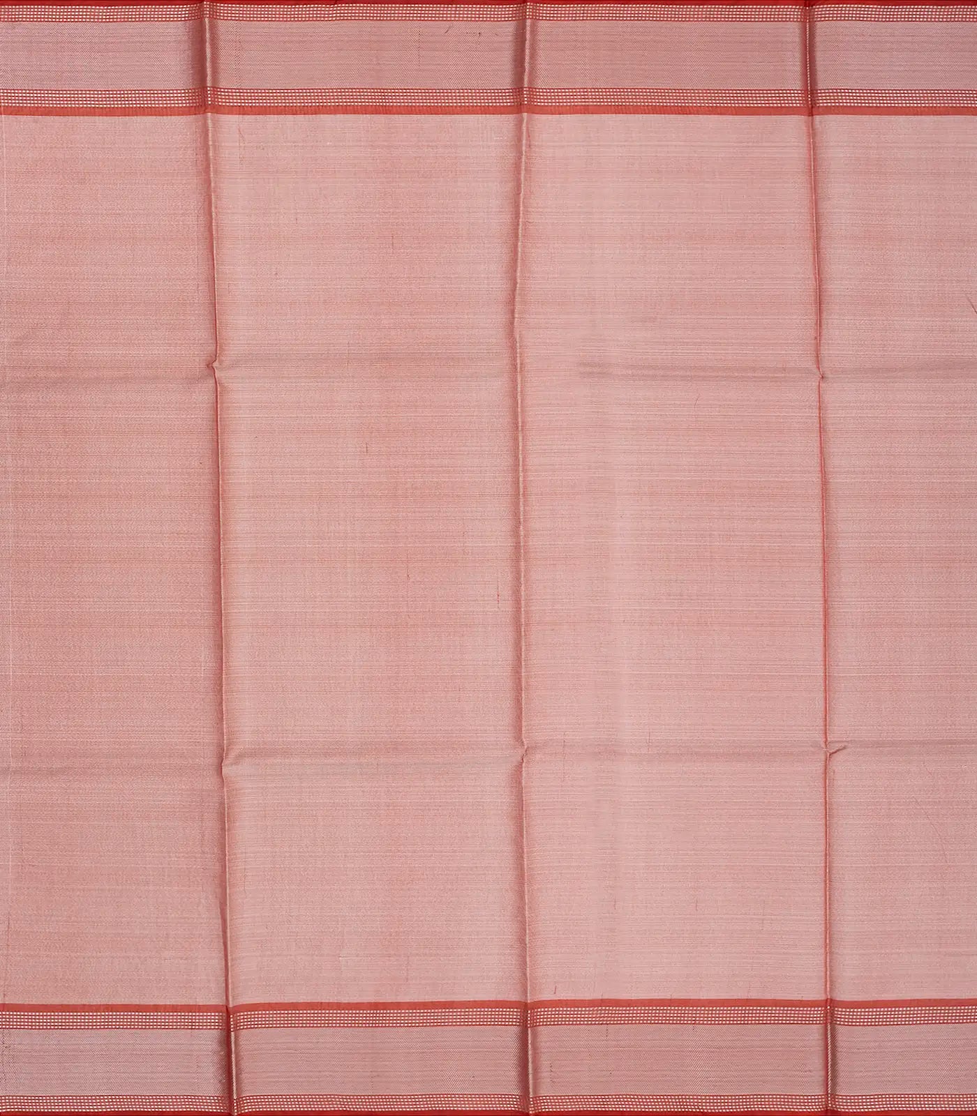 Grey Blended Tussar Tissue Saree With Red Border-Grey