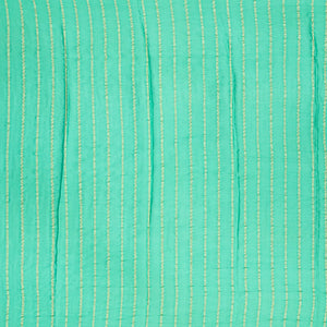 Aquamarine Woven Mysore Chiffon Silk Saree With Floral Motifs-Aquamarine