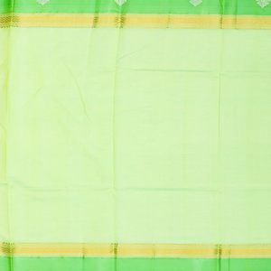 Turmeric Yellow Handloom Chirala Silk Cotton With Checks-Turmeric Yellow