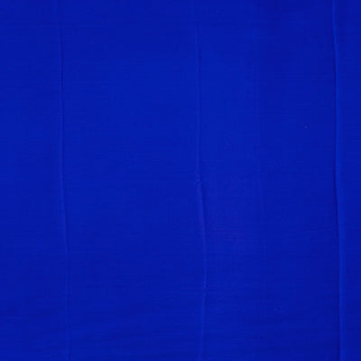 Sky Blue Mysore Crepe Silk Saree With Broken Stripes-Sky Blue