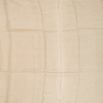 Taupe Blended Tussar Tissue Saree With Zari Border-Taupe
