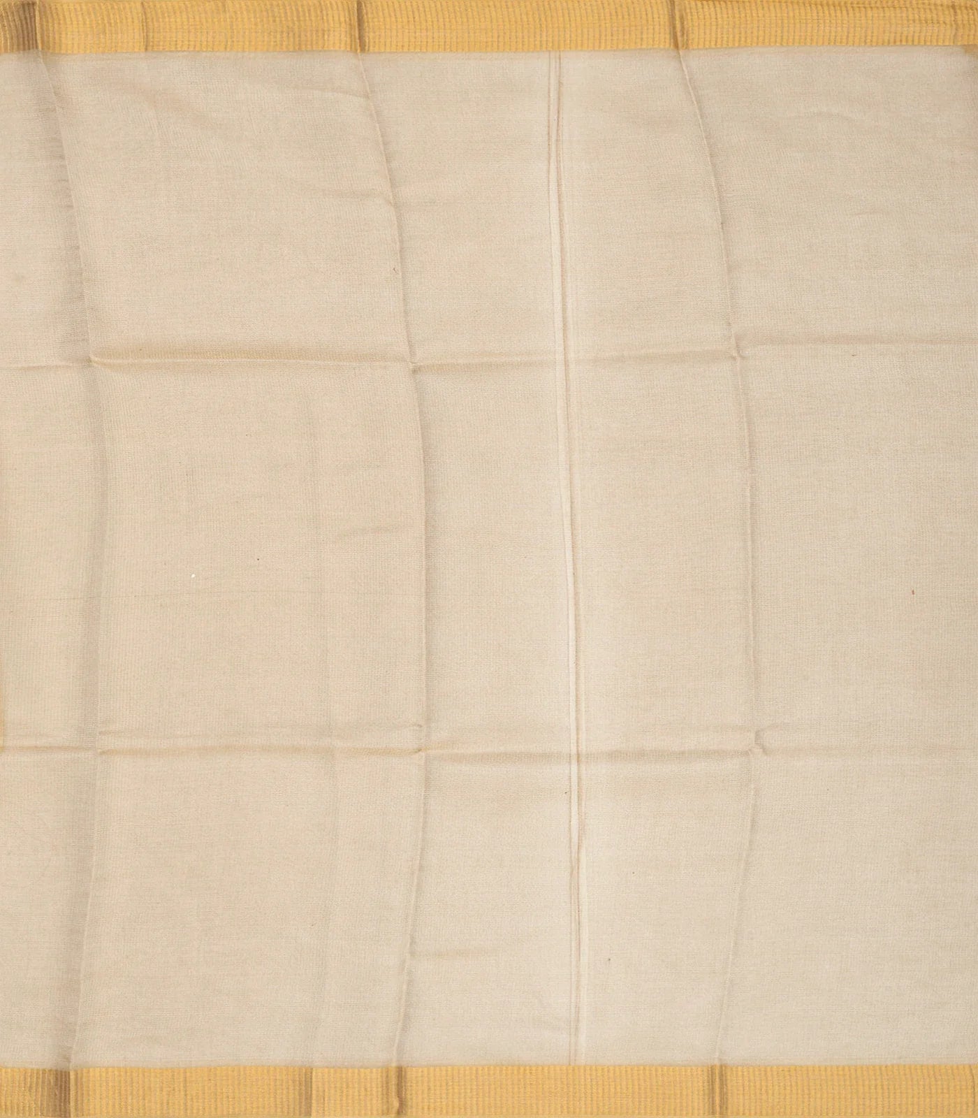 Taupe Blended Tussar Tissue Saree With Zari Border-Taupe