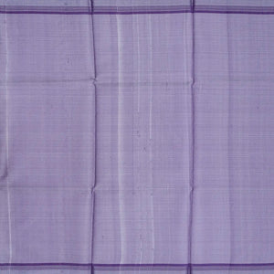 Grey Blended Tussar Tissue Saree With Purple Border-Grey