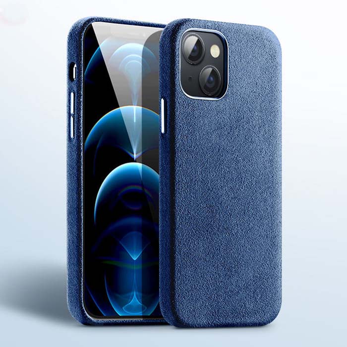 iPhone 13 Alcantara Case - Royal Blue