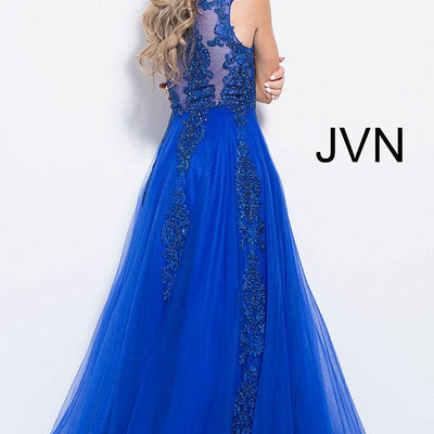 Tulle Sleeveless A-line Gown by Jovani 59046