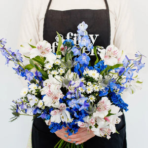 Blue Magic Flower Centerpiece
