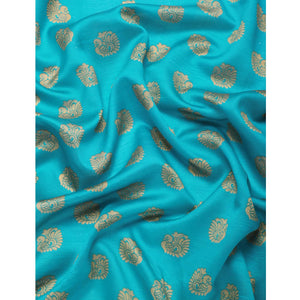 Blue Woven Art Silk Saree