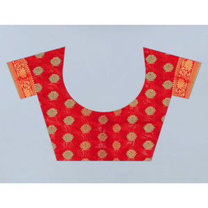 Blue Woven Banarasi Silk Saree