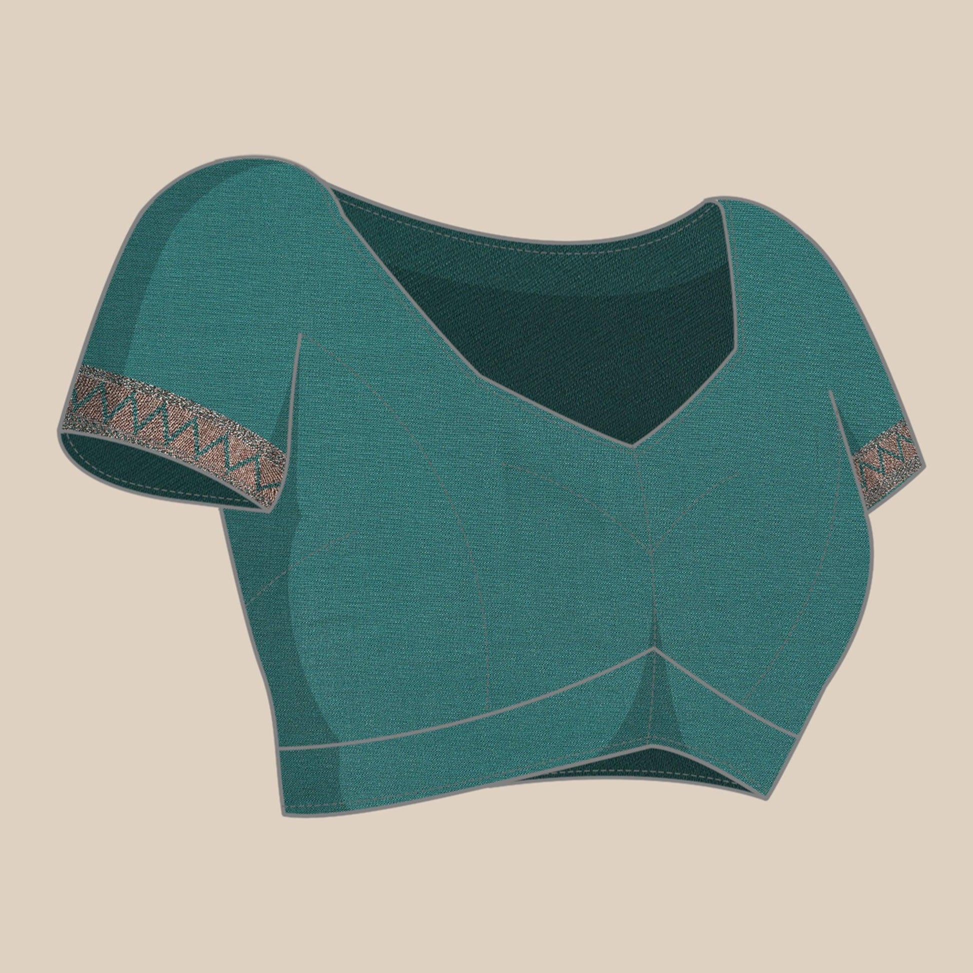 Blue Woven Kanjivaram Silk Saree With Tassels