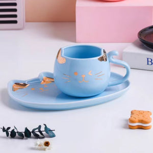 Cat Mug And Plate