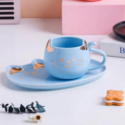 Cat Mug And Plate