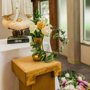 Blush and White Chapel Wedding