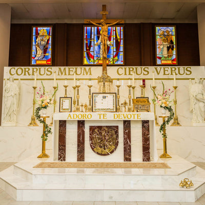 Blush and White Chapel Wedding