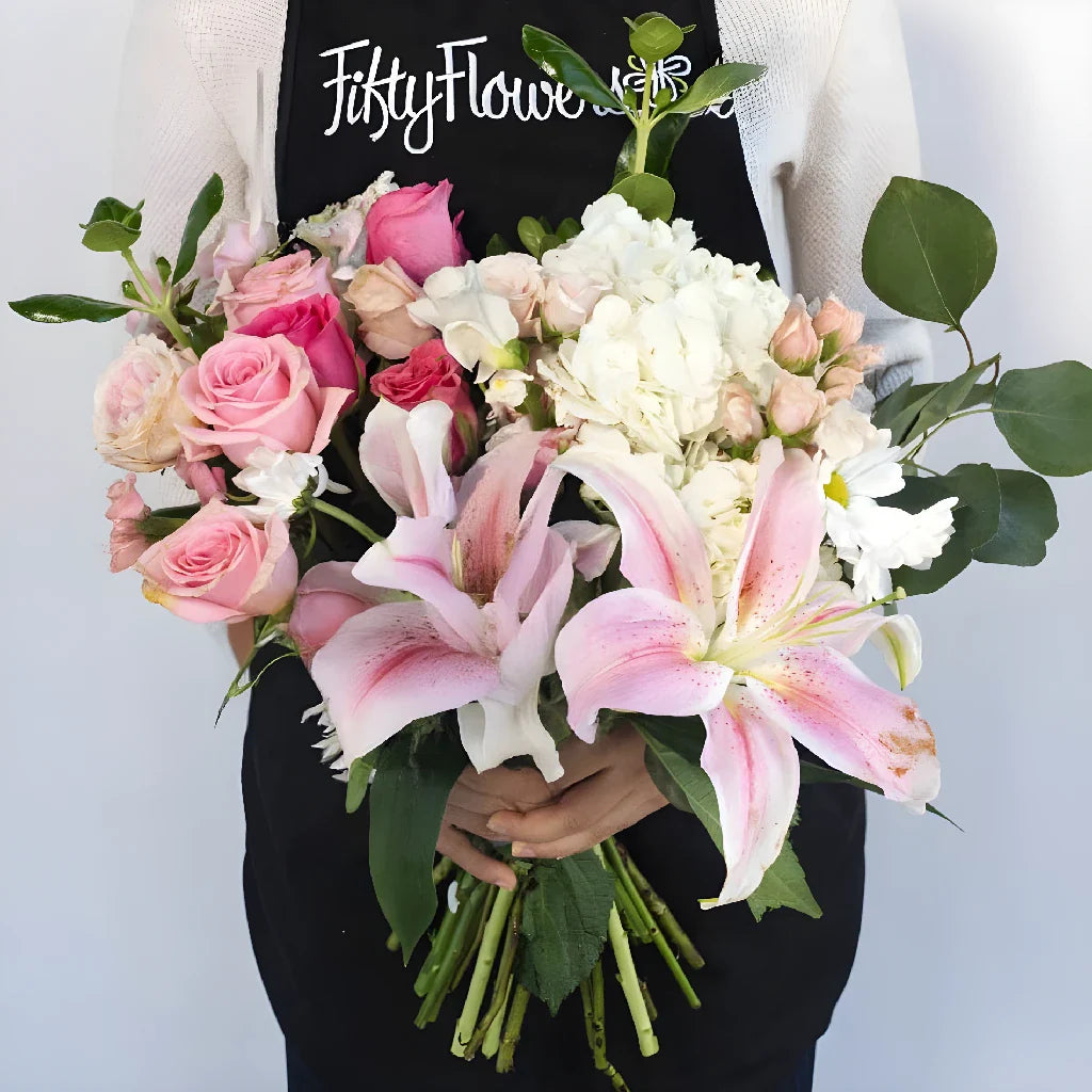 Blush Bulk Flower Bouquet