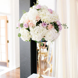 Blush, Lavender and Gold Military Wedding