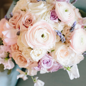 Blush, Lavender and Gold Military Wedding