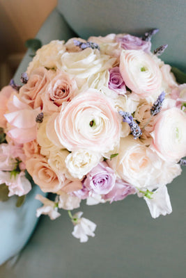 Blush, Lavender and Gold Military Wedding