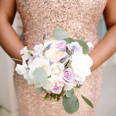 Blush, Lavender and Gold Military Wedding