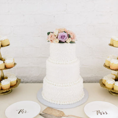Blush, Lavender and Gold Military Wedding