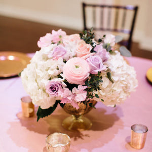 Blush, Lavender and Gold Military Wedding