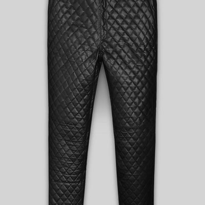Bocelli Quilted Leather Pants