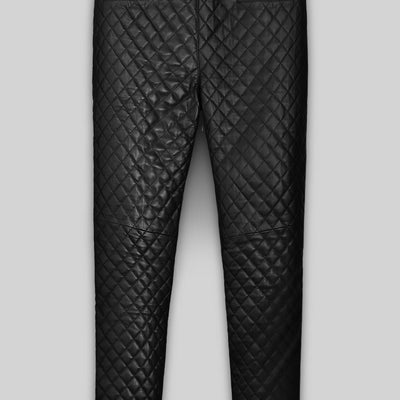 Bocelli Quilted Leather Pants