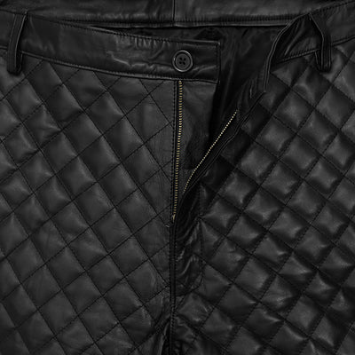 Bocelli Quilted Leather Pants