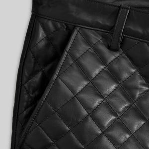 Bocelli Quilted Leather Pants