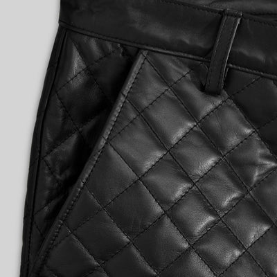 Bocelli Quilted Leather Pants