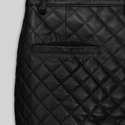 Bocelli Quilted Leather Pants
