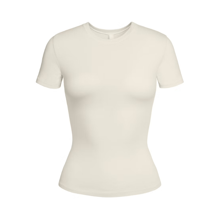 Skims Cotton Jersey T-Shirt Bone