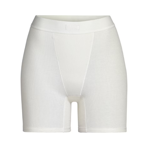 Skims Cotton Rib Boxer Bone
