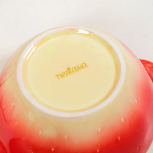 Strawberry Ceramic Serving Bowl With Lid 900ml