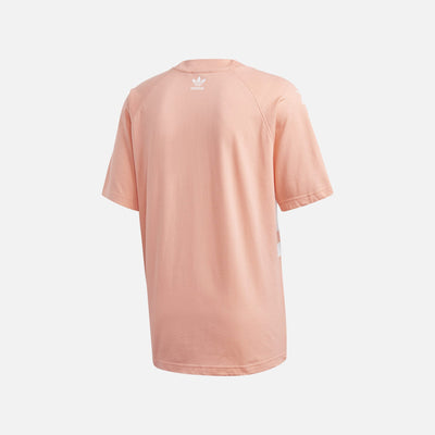 Adidas Originals | BIG TREFOIL BOXY TEE CHALK CORAL