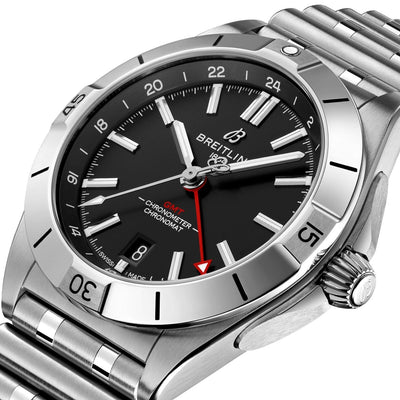 Breitling Chronomat GMT Black Dial Men 40mm