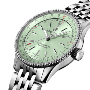 Breitling Navitimer Swiss Brand with Green Dial Watch for Women