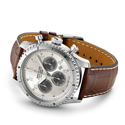Breitling Navitimer B01 Chronograph Silver Dial Men 43mm