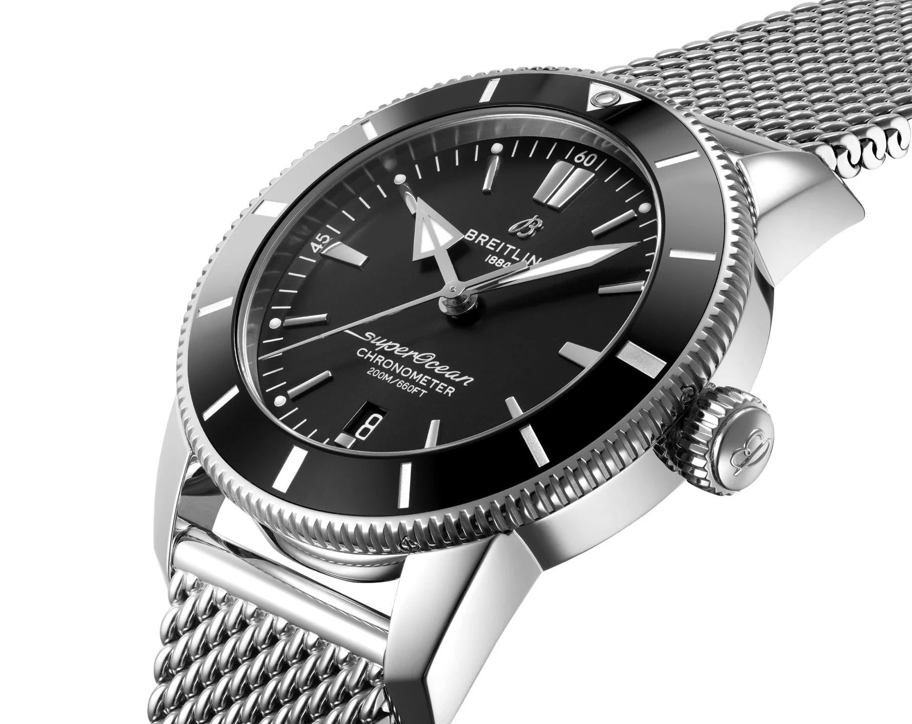 Breitling Superocean Heritage B20 Black Dial Men 44mm