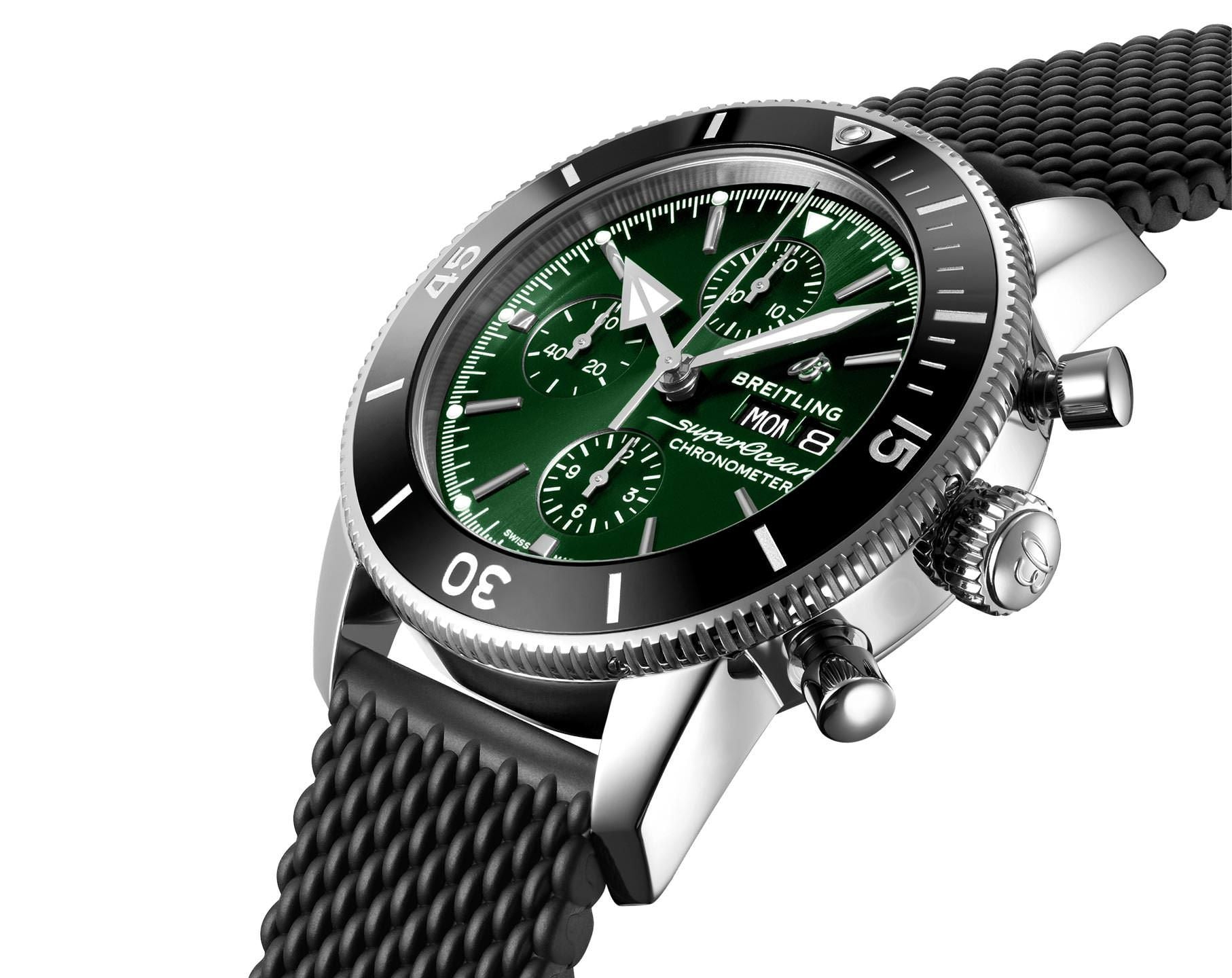 Breitling Superocean Heritage Green Dial Men 44mm