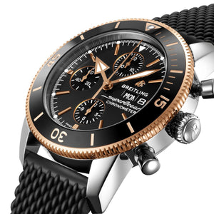 Breitling Superocean Heritage Chronograph Black Dial Men 44mm