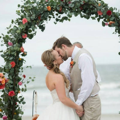 Beach Coral Rose Wedding