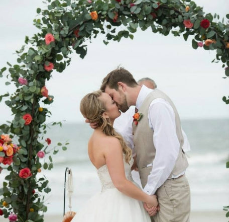Beach Coral Rose Wedding