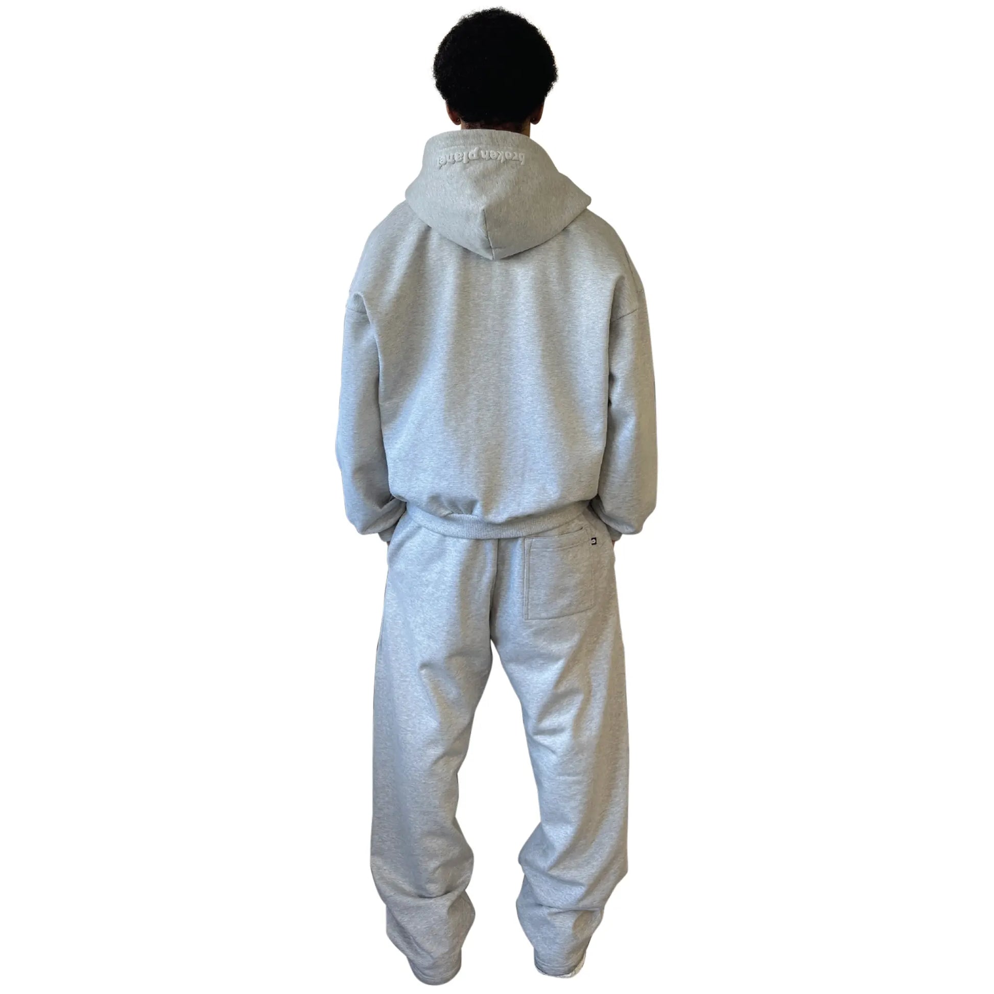 Broken Planet Ash Heather Grey Zip-Up Hoodie