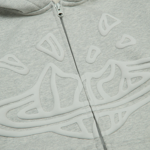 Broken Planet Ash Heather Grey Zip-Up Hoodie