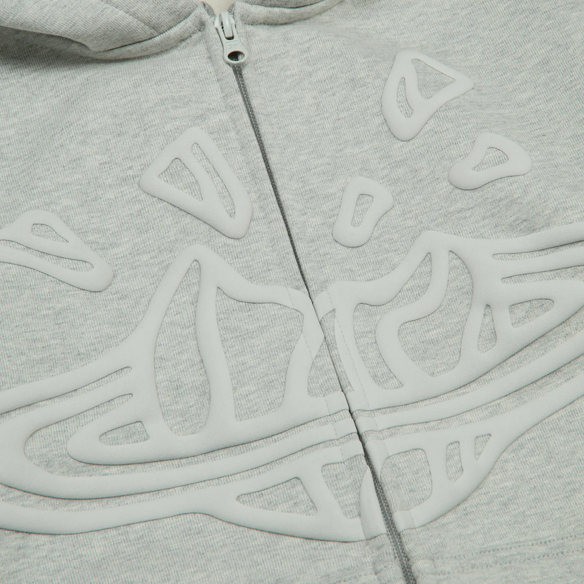 Broken Planet Ash Heather Grey Zip-Up Hoodie