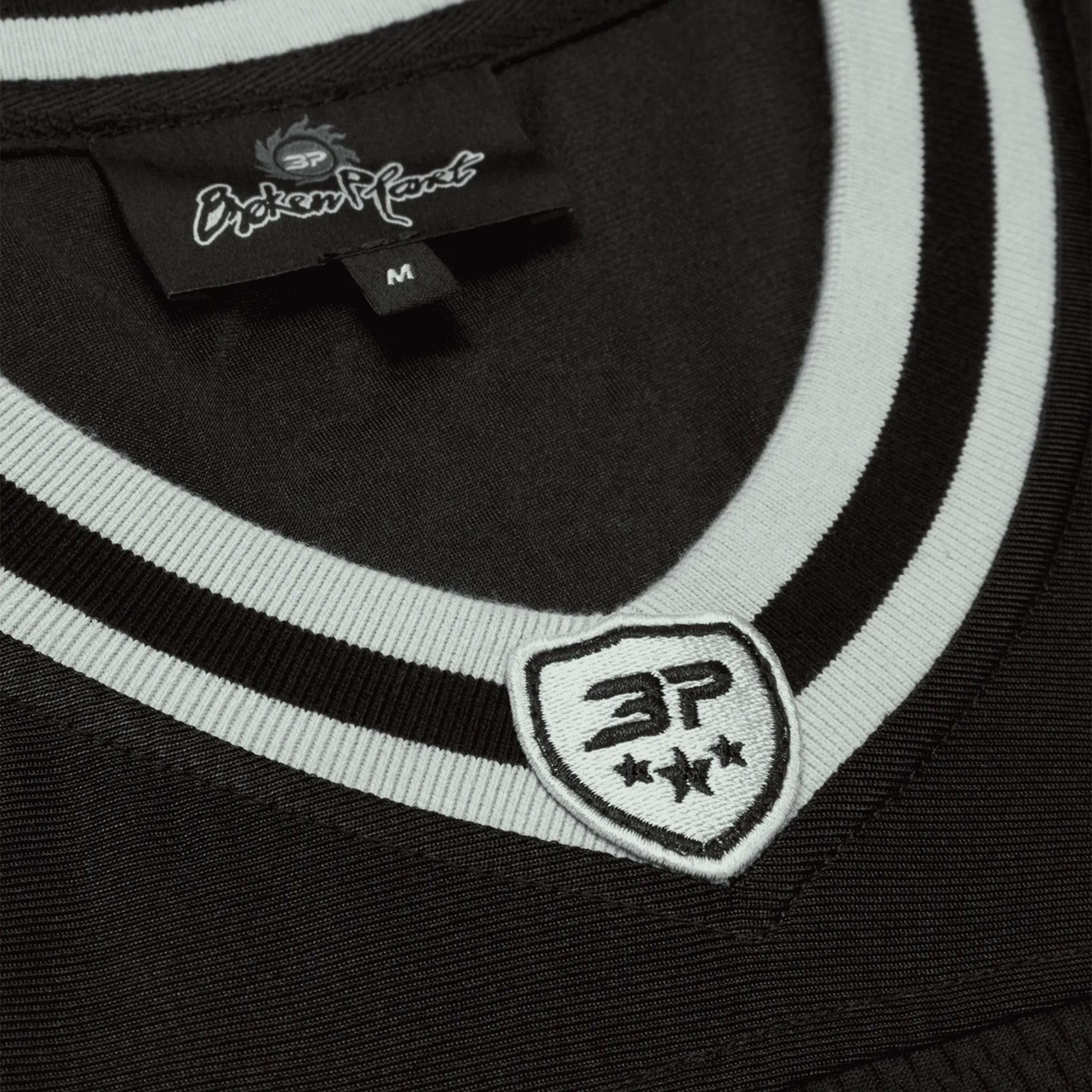 Broken Planet Black Silver Football Jersey