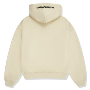Broken Planet Outer Space Bone White Zip-Up Hoodie