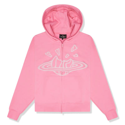 Broken Planet Candy Pink Zip-Up Hoodie