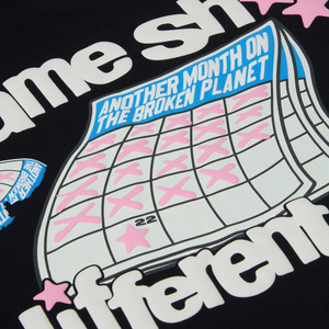 Broken Planet Different Day Midnight Black T Shirt